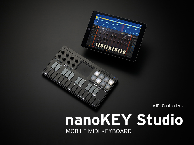 MINI CONTROLADOR MIDI KORG, MOVIL, 25 TECLAS ILUMINADAS, 8 PADS, 8